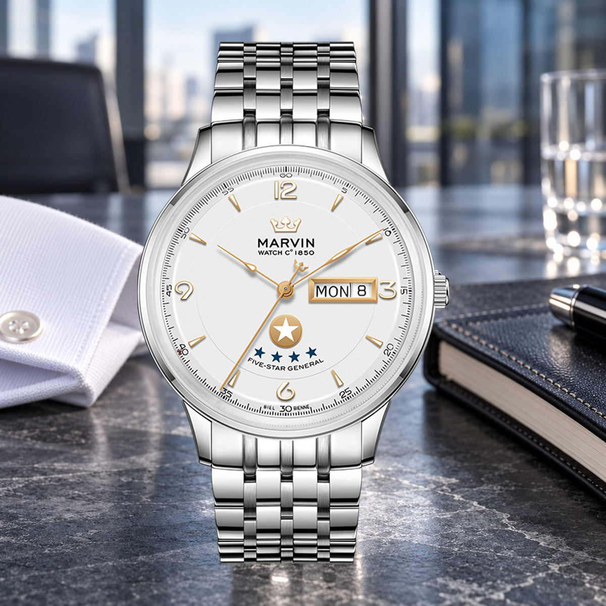 Marvin Five-Star Commander Automatic Day-Date