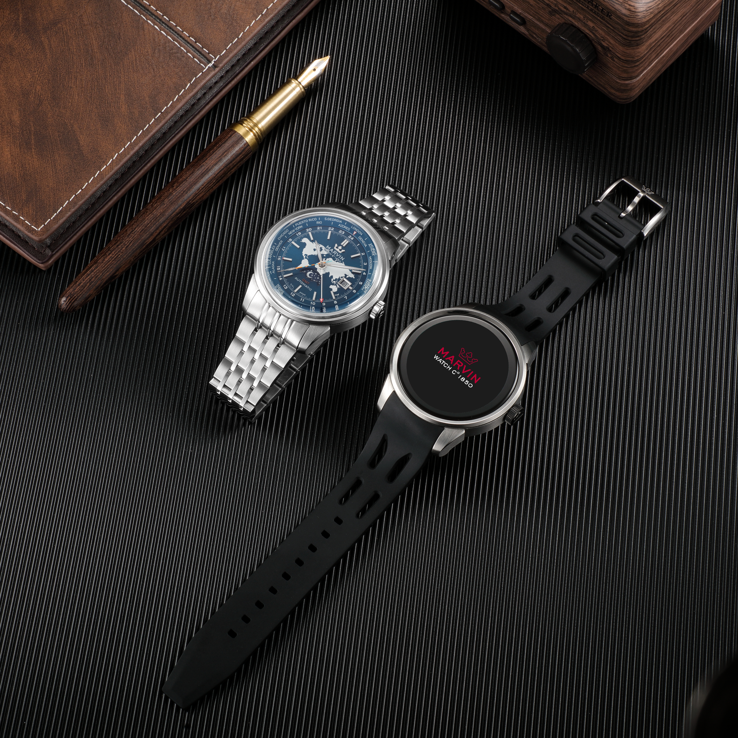 Origin World Map GMT Automatic x Huawei Smart Movement