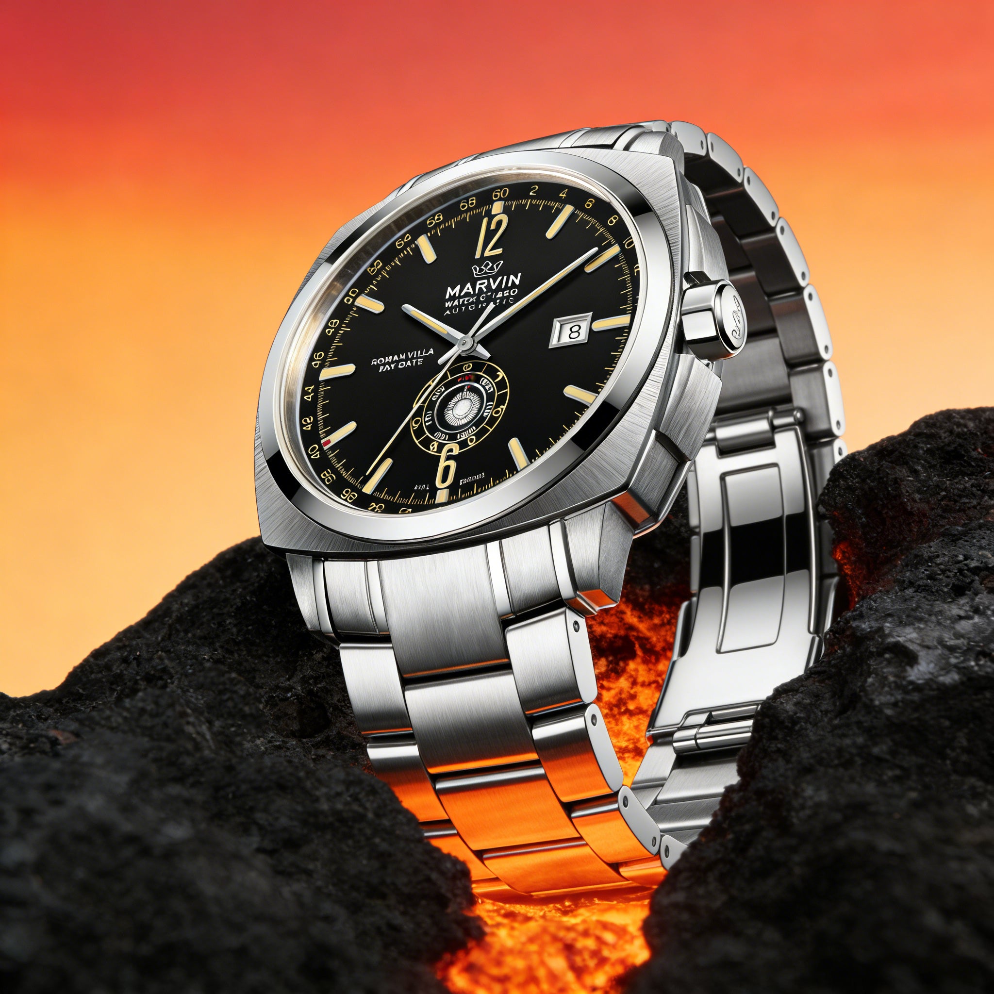 Malton Cushion Day-Date Automatic