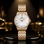 Malton Round Diamond-Set PVD Rose Gold