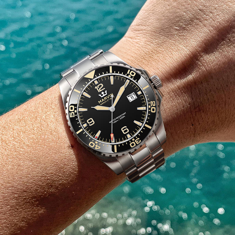 Diver Automatic Black Dial Stainless Steel Watch
