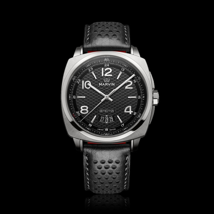 Marvin Malton Cushion Black Scale Automatic