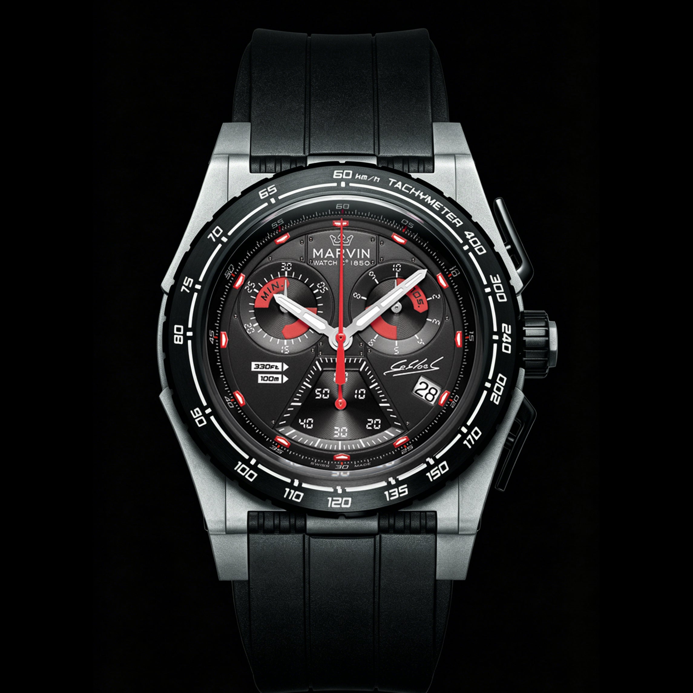 EVO Swiss Quartz Movement Racing Dashboard