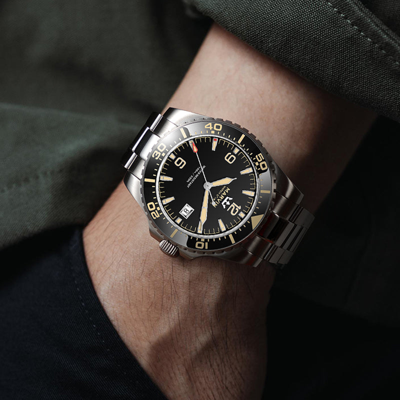 Diver Automatic Black Dial Stainless Steel Watch