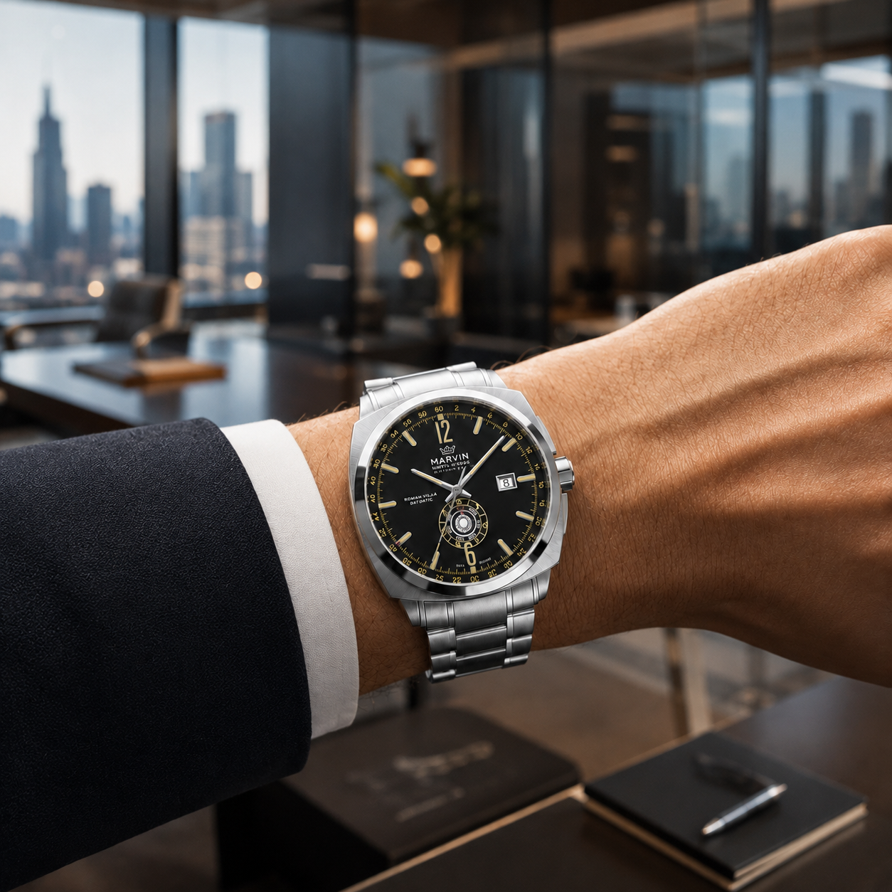 Malton Cushion Day-Date Automatic