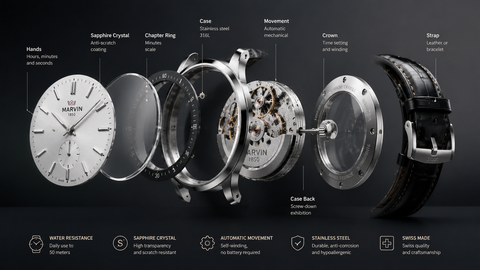 Watch anatomy parts of a watch?