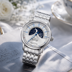 Malton Round "Mysterious Time" Automatic Moonphase