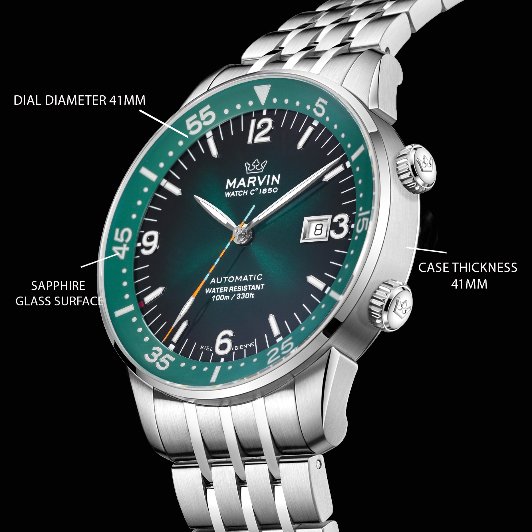 Origin Green Sunray Dial