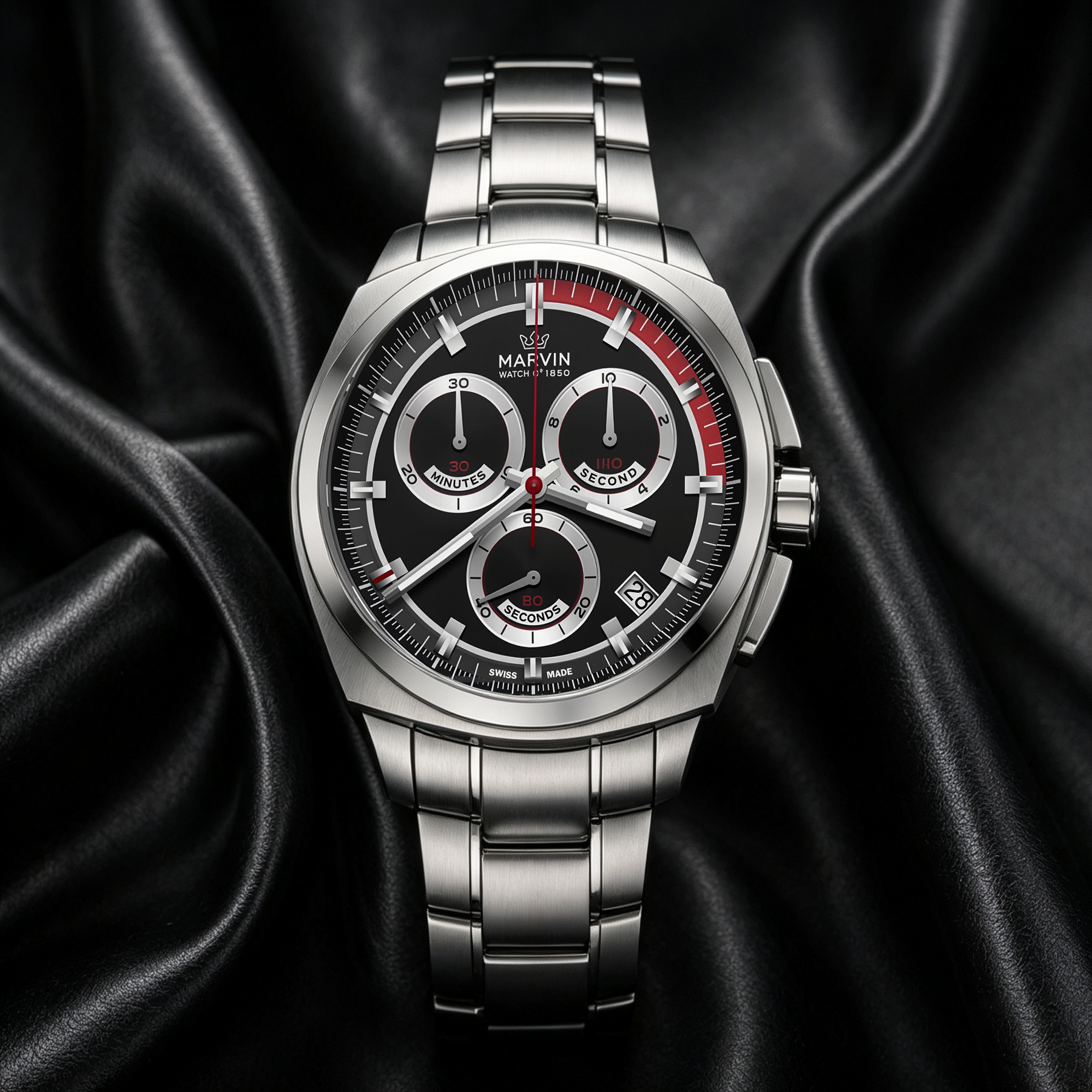 Malton 160 Cushion quartz movement Sports watch
