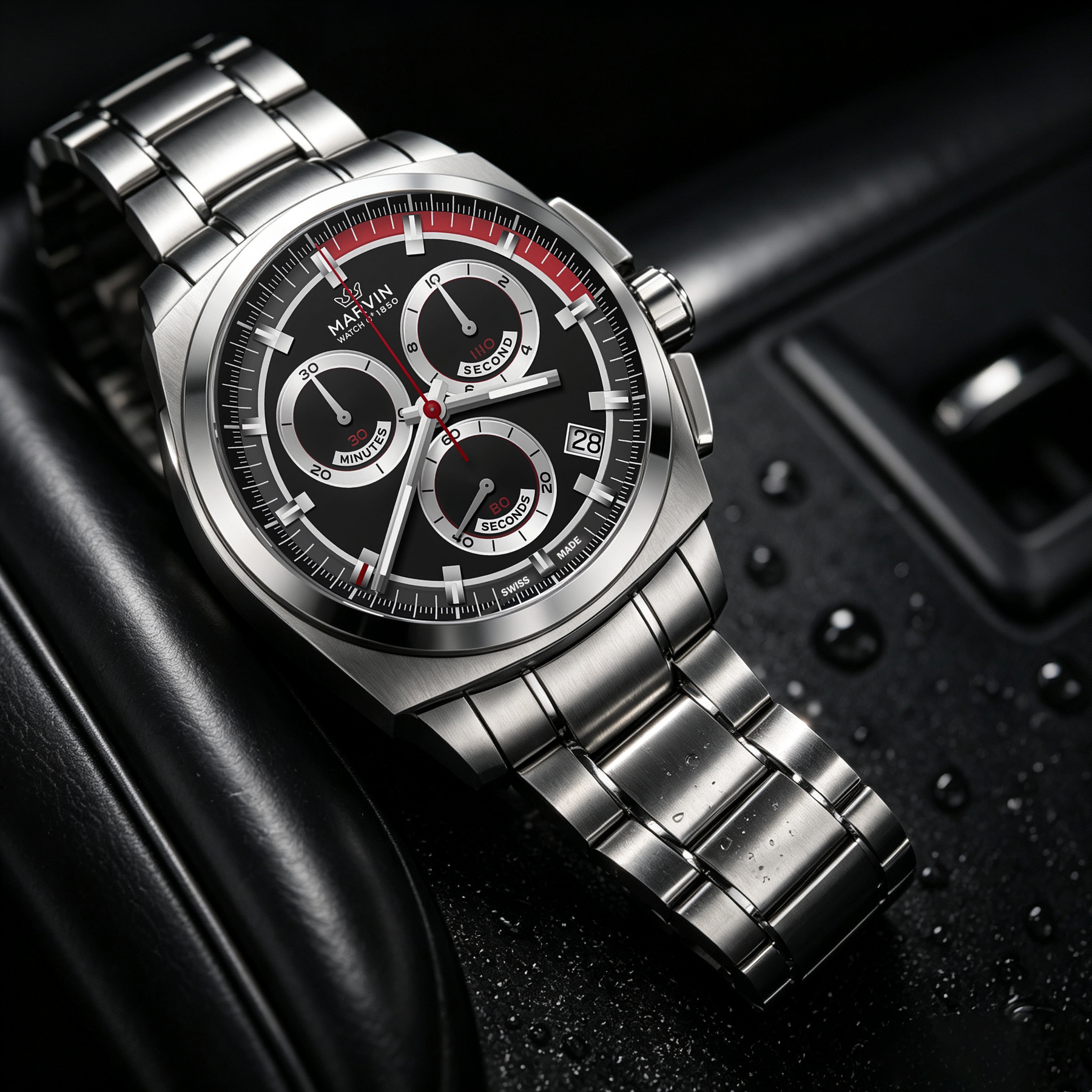 Malton 160 Cushion quartz movement Sports watch