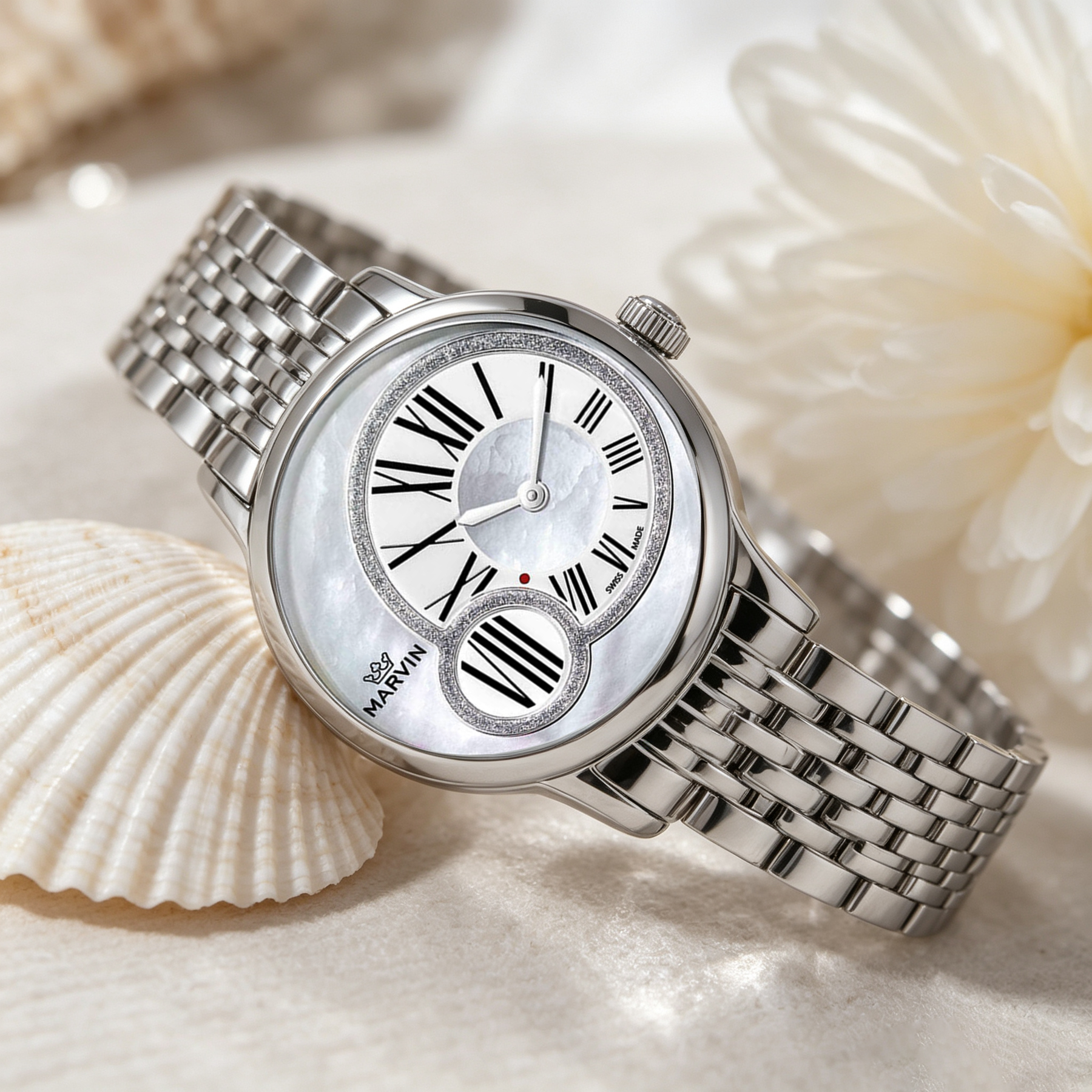 Origin Mother-of-pearl dial watch