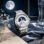 Malton Round "Mysterious Time" Automatic Moonphase