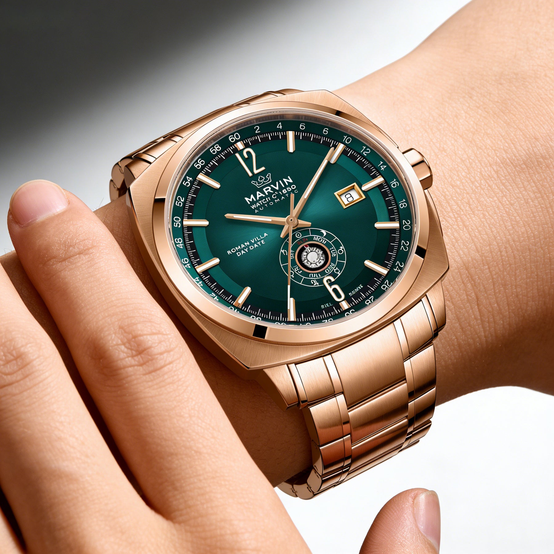Malton Cushion Mechanical Rose Gold