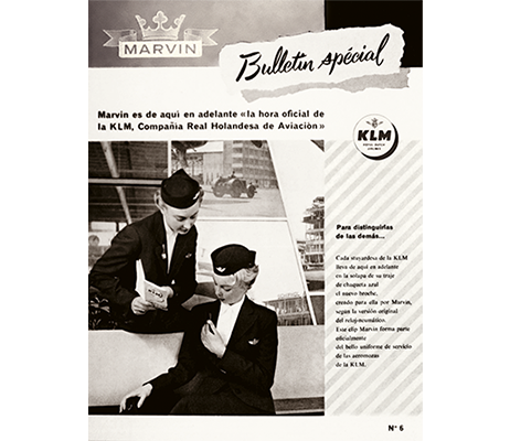 Historic Marvin and KLM partnership bulletin