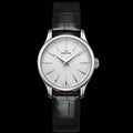 Malton Round Leather Dress Watch