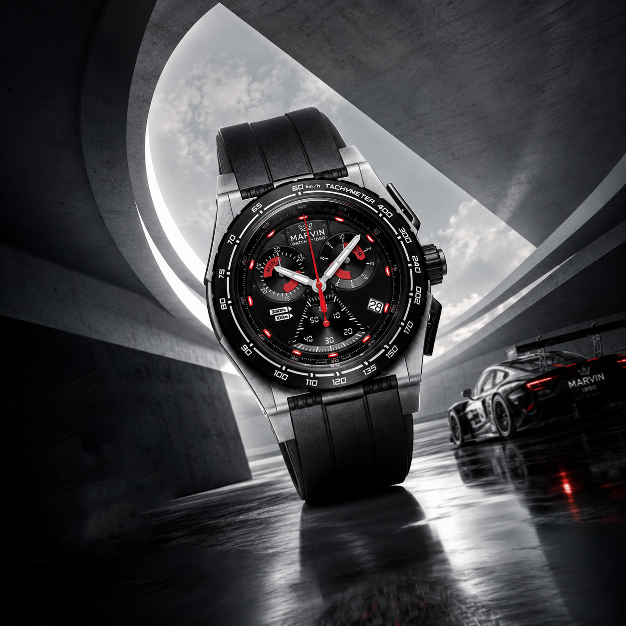 EVO Swiss Quartz Movement Racing Dashboard