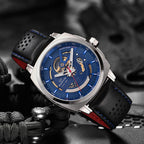 Malton Cushion Mechanical Armor Skeleton Watch