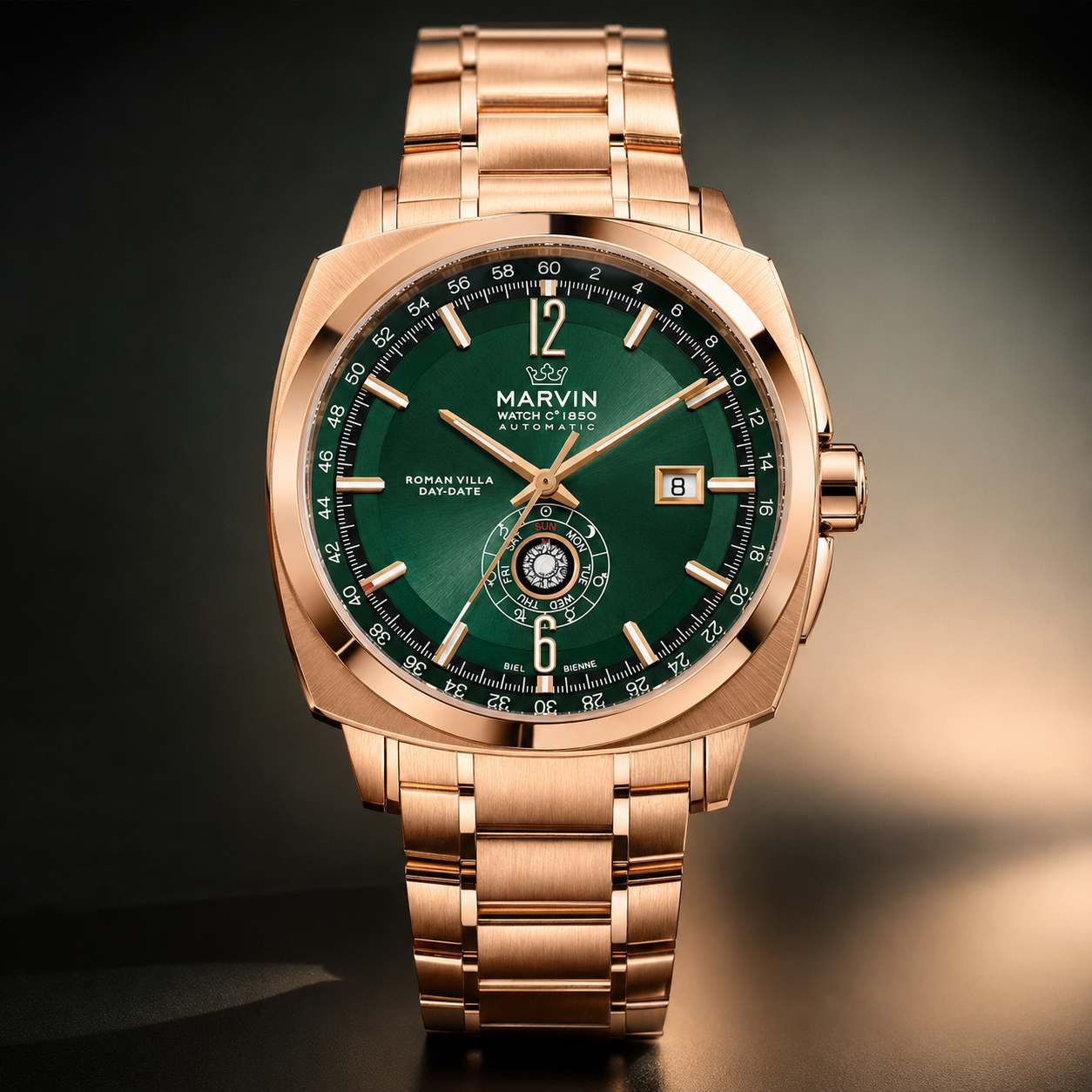 Malton Cushion Mechanical Rose Gold