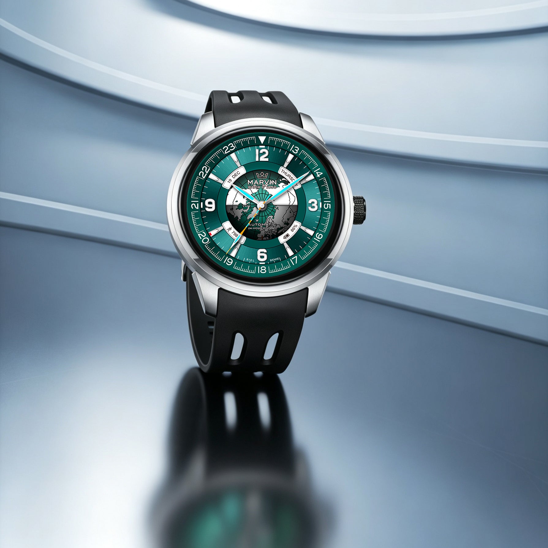 Origin World Map GMT Automatic x Huawei Smart Movement