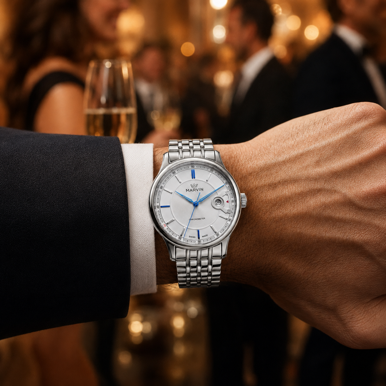 Round Official COSC Precision Watch