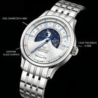 Malton Round "Mysterious Time" Automatic Moonphase