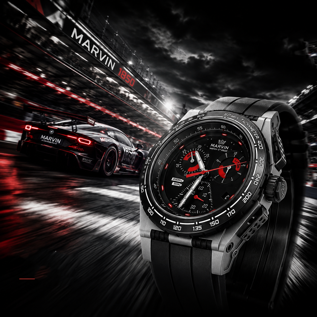 EVO Swiss Quartz Movement Racing Dashboard