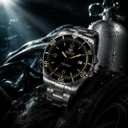 Diver Automatic Black Dial Stainless Steel Watch