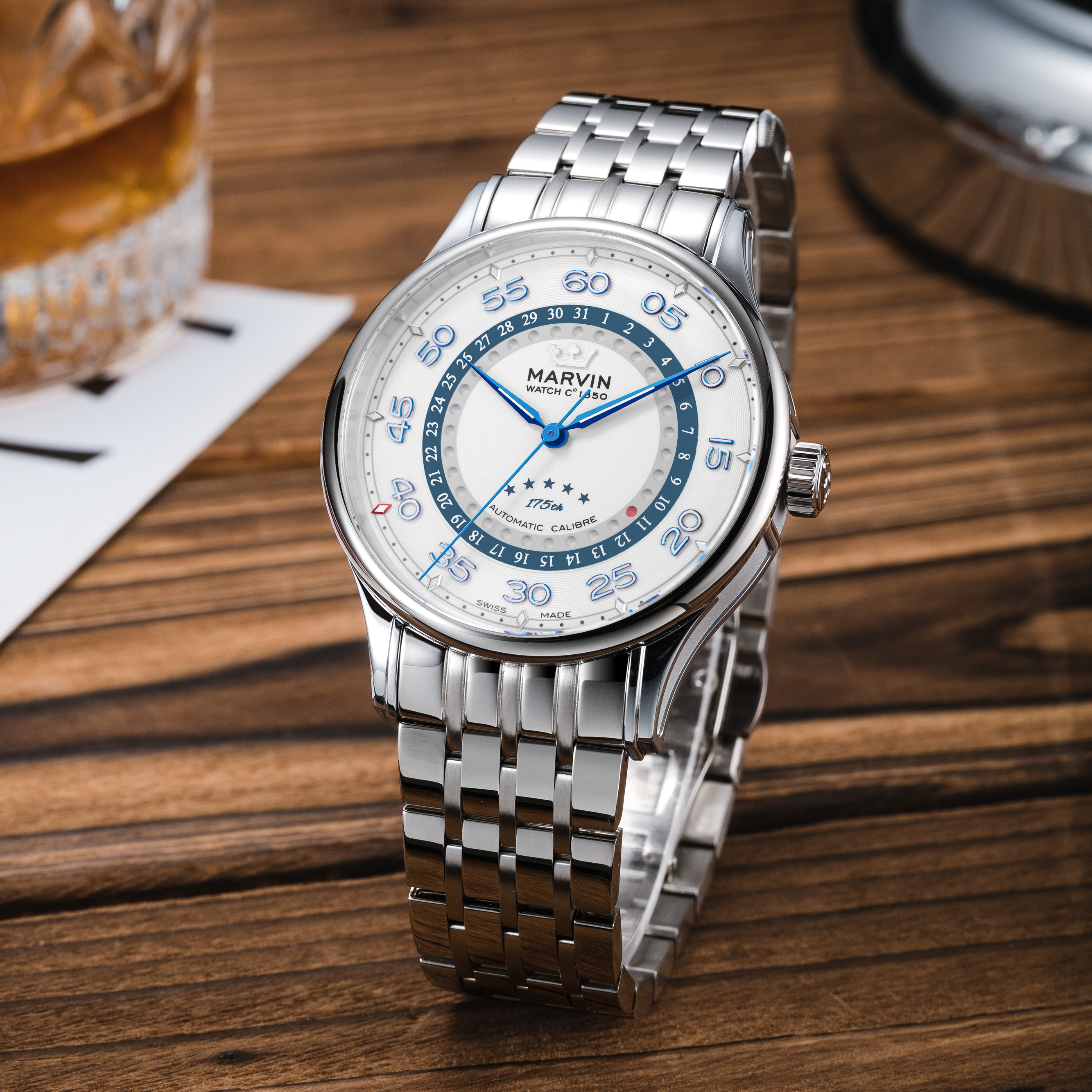 Malton Round 175th Ring Date Automatic