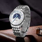 Malton Round "Mysterious Time" Automatic Moonphase