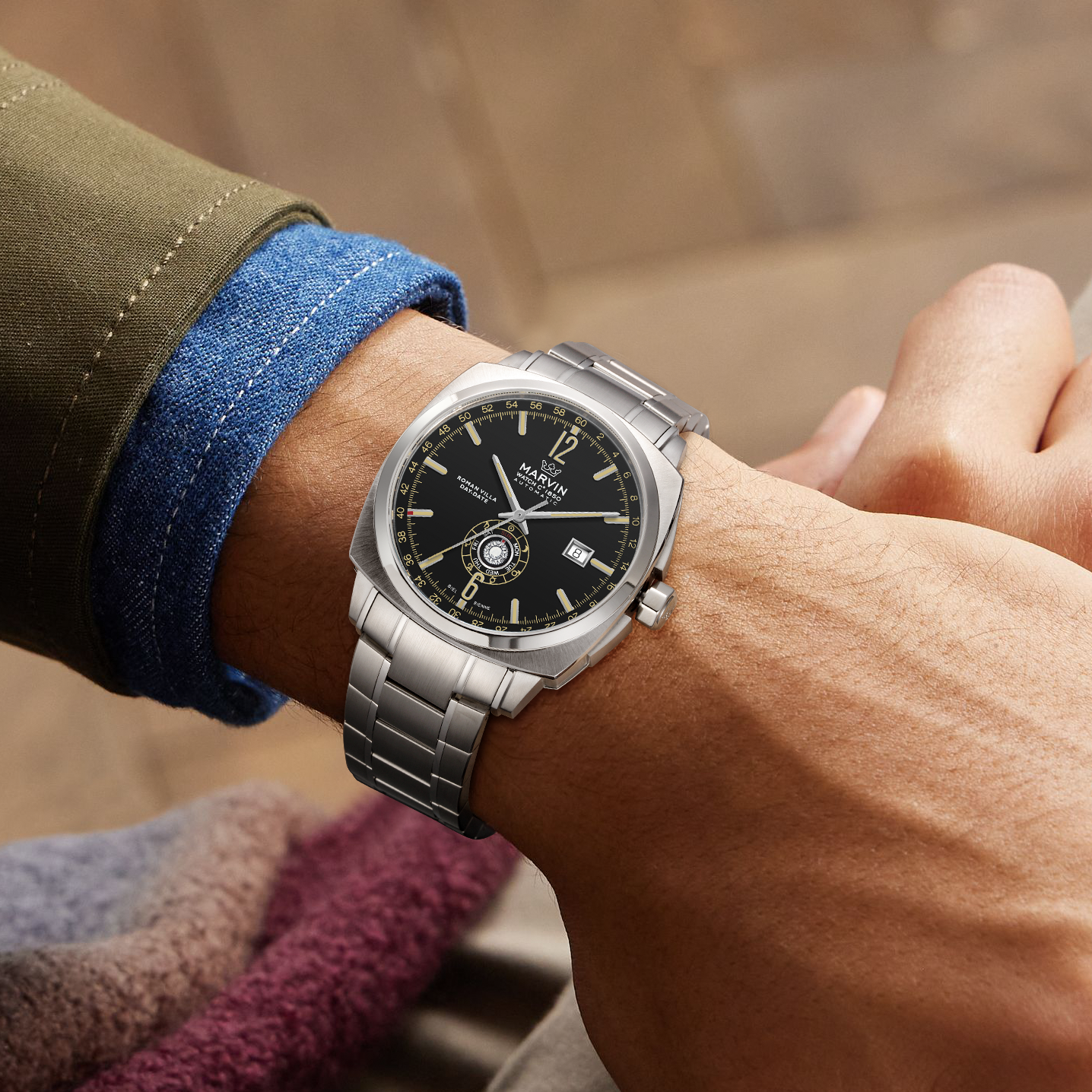 Malton Cushion Day-Date Automatic