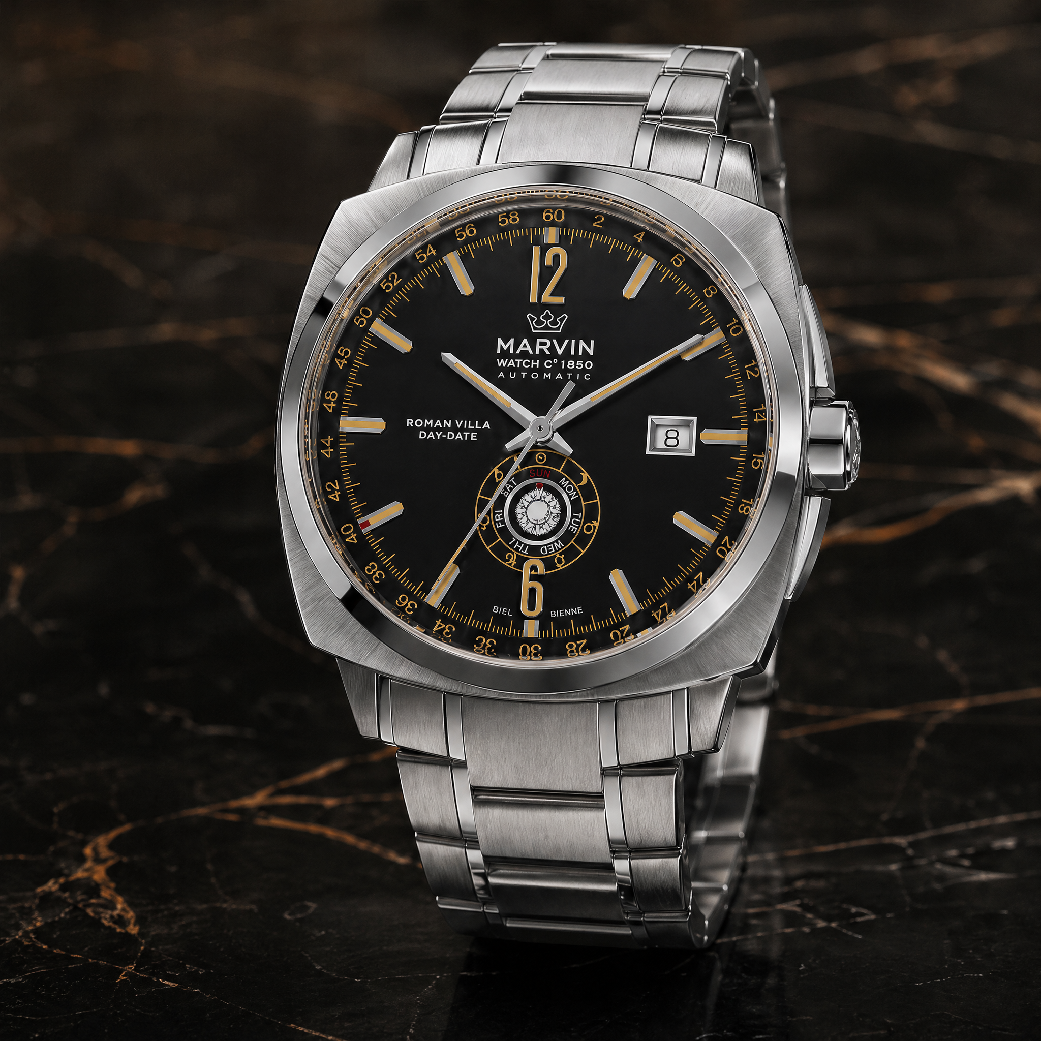 Malton Cushion Day-Date Automatic