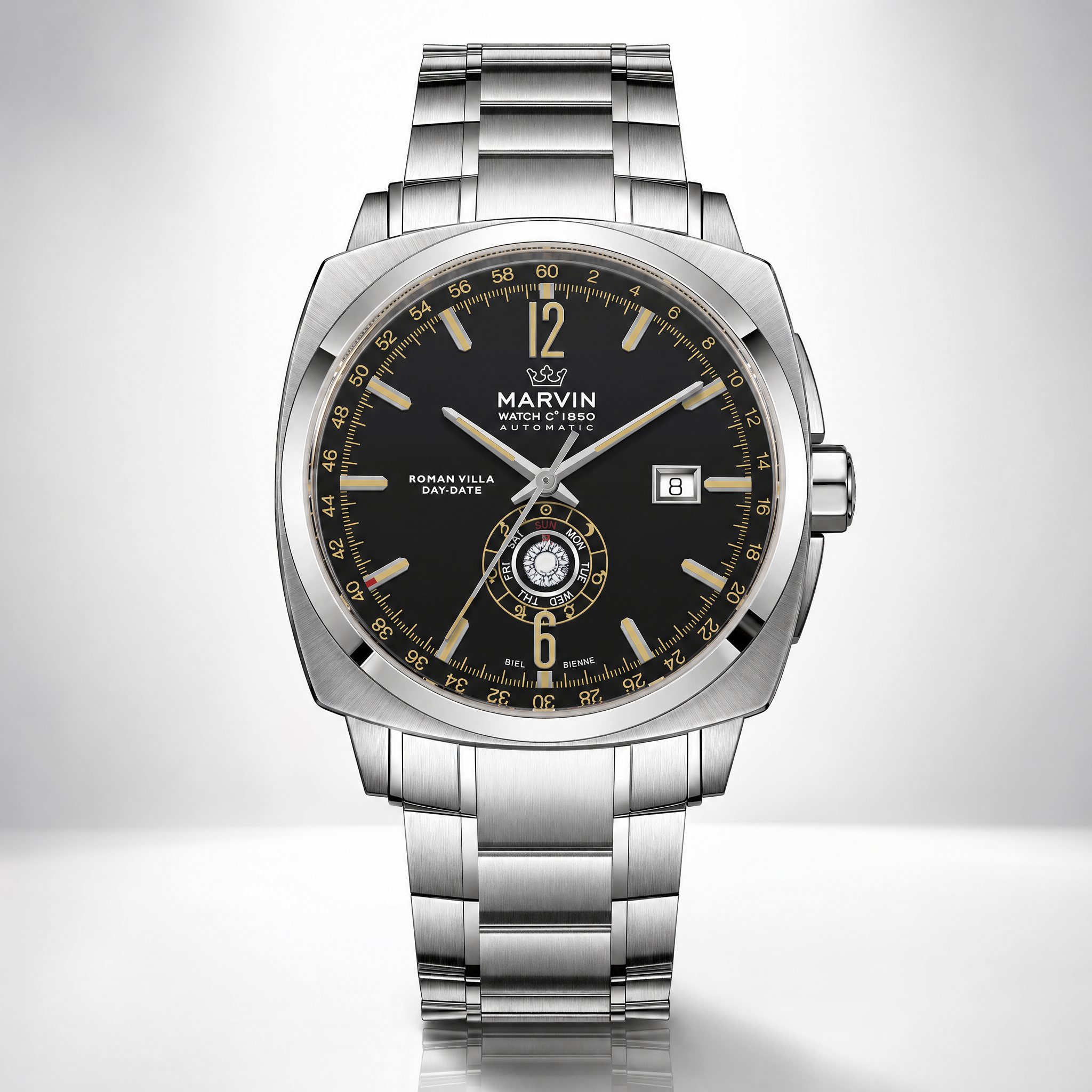 Malton Cushion Day-Date Automatic