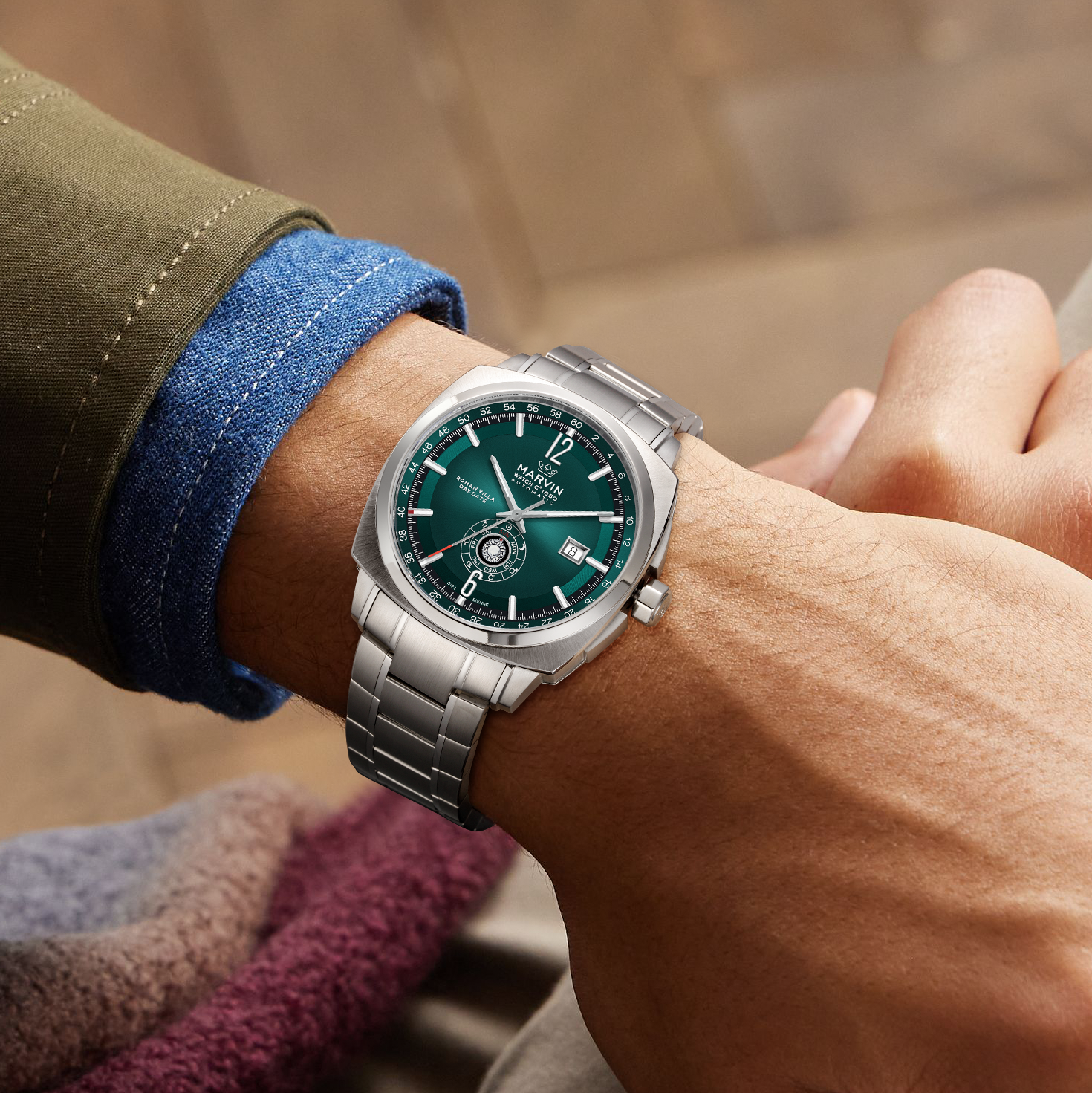 Malton Cushion Day-Date Automatic