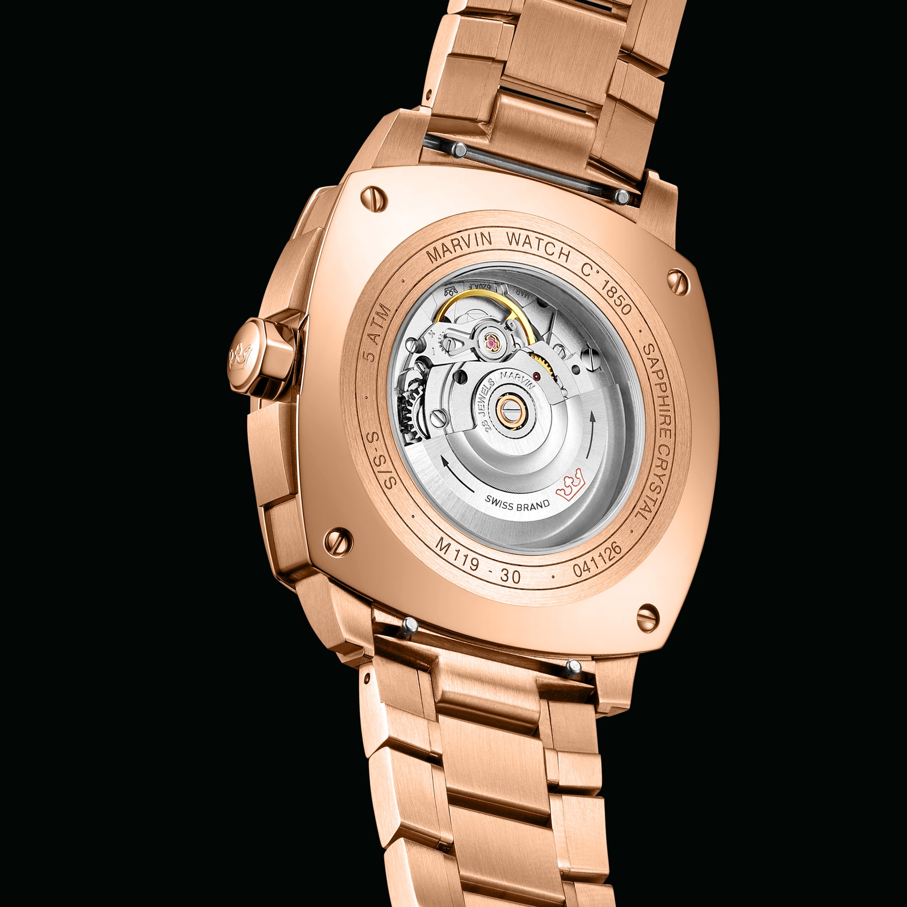 Malton Cushion Mechanical Rose Gold