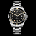 Diver Automatic Black Dial Stainless Steel Watch