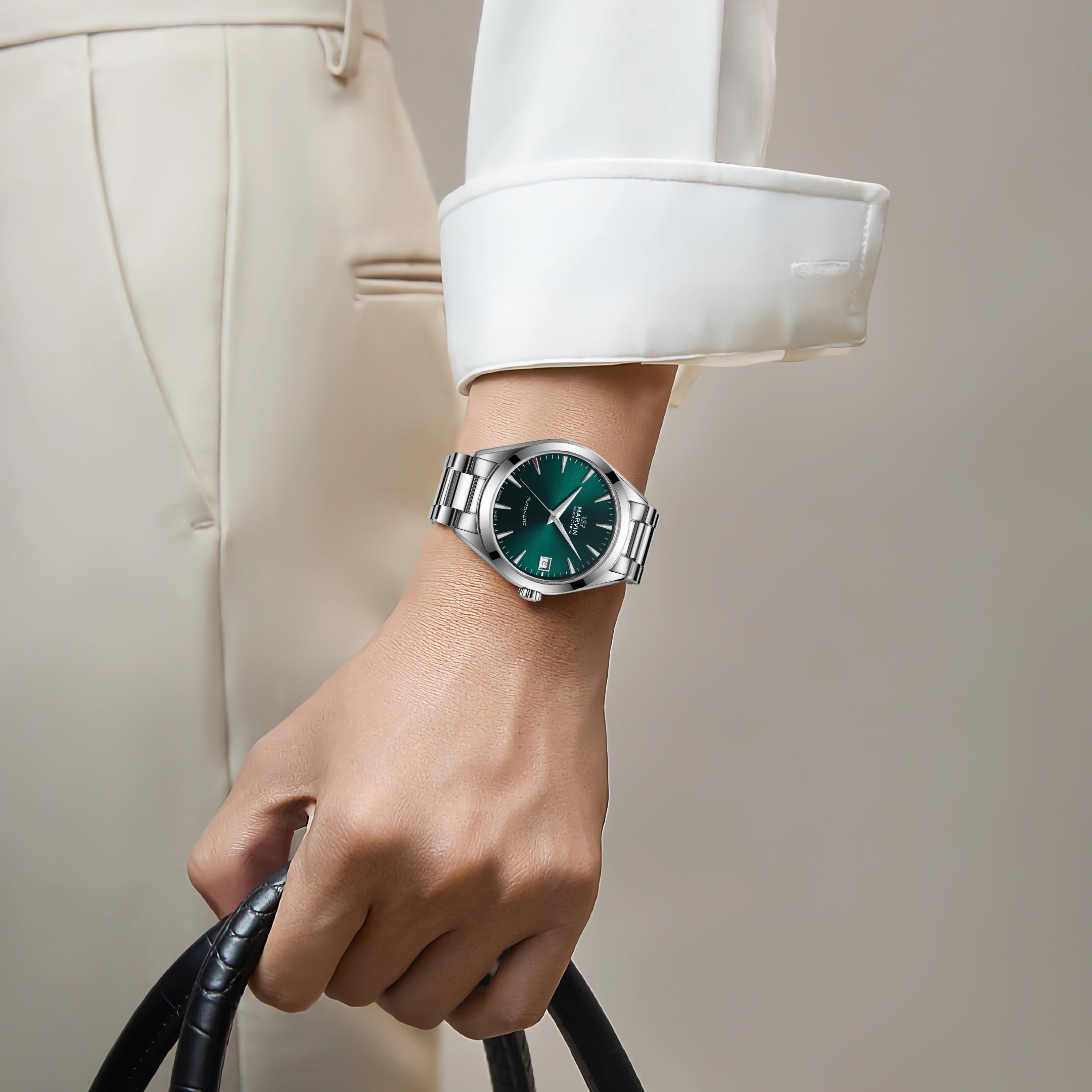 Marvin St. Patrick’s Peace Green Automatic Watch