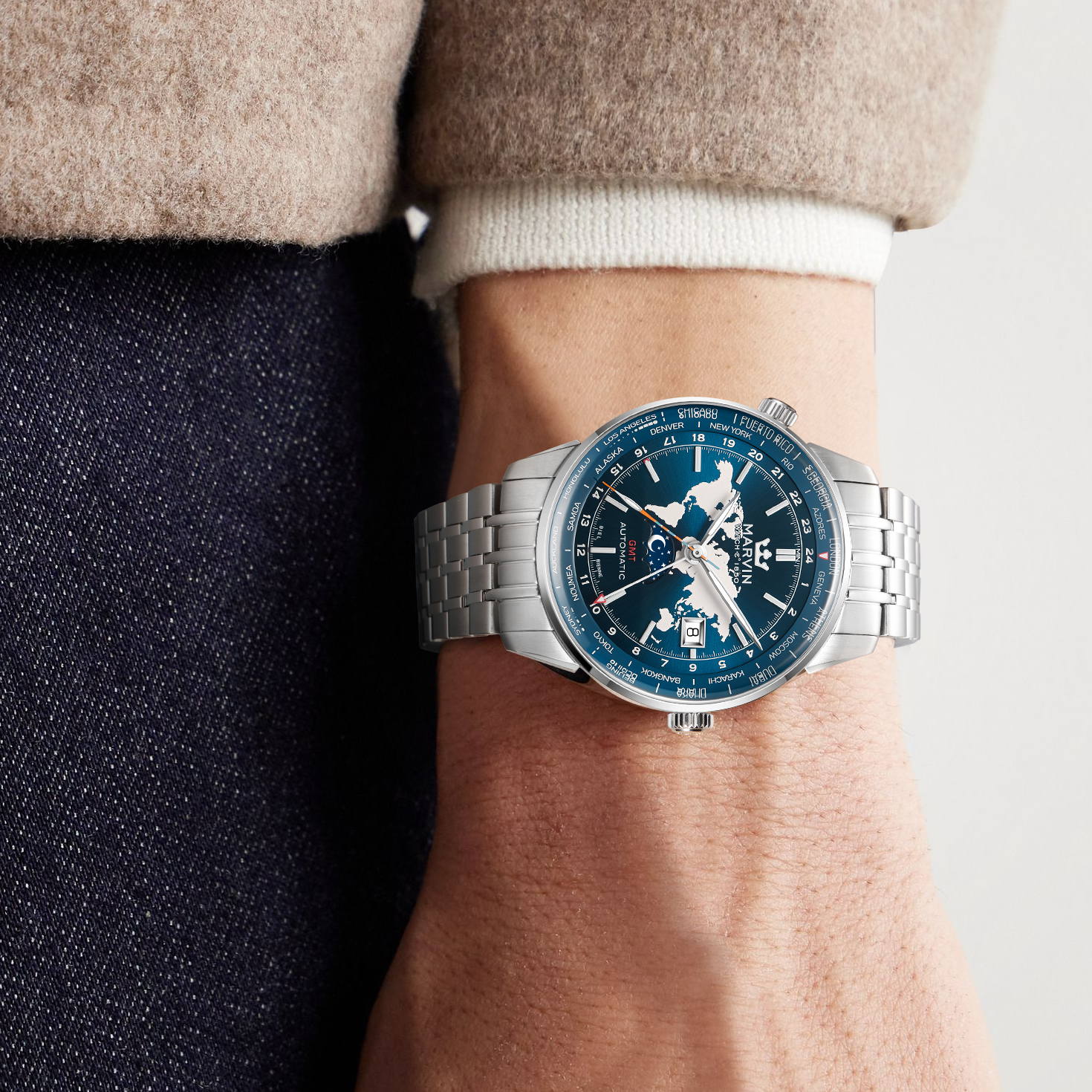 Origin World Map GMT Automatic