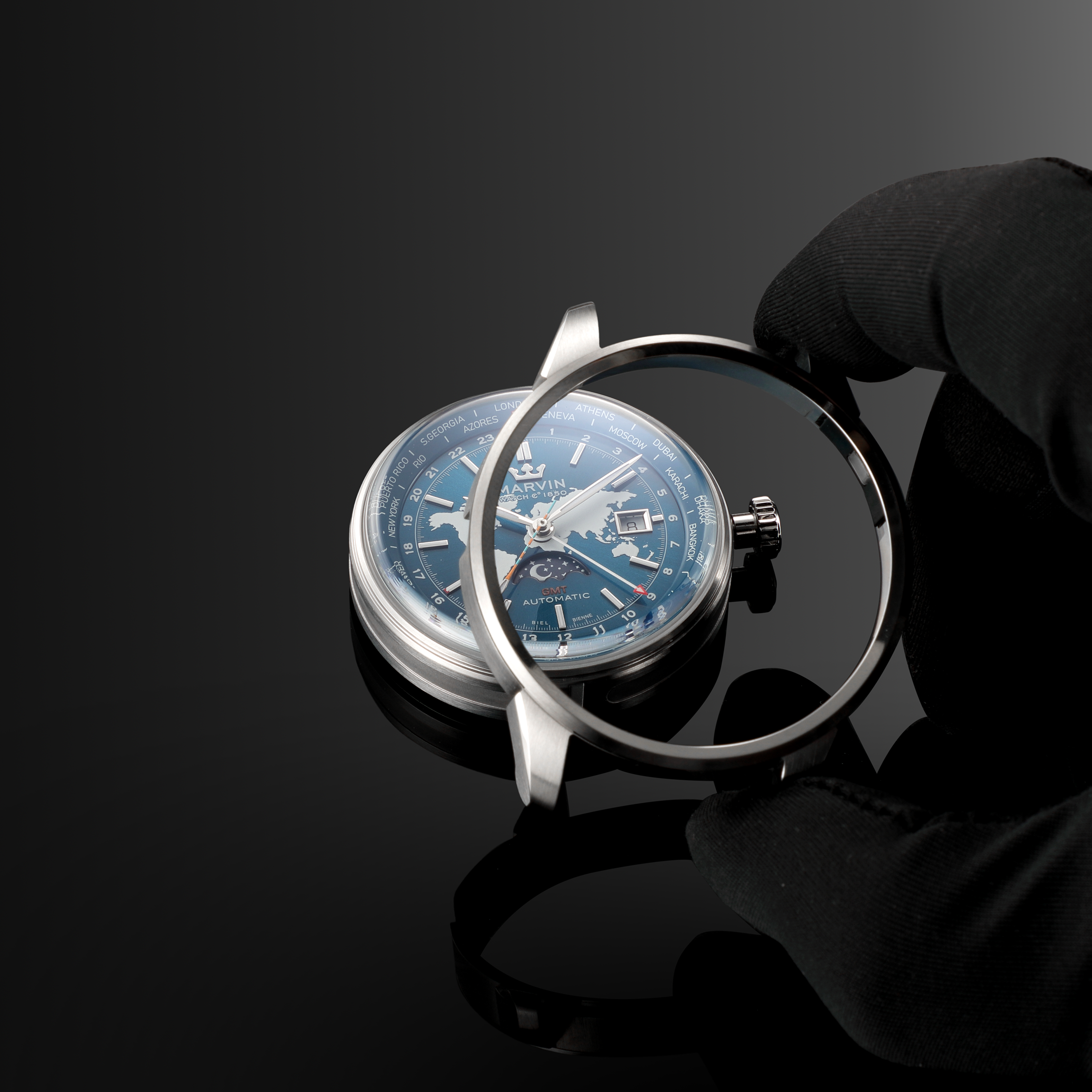Origin World Map GMT Automatic x Huawei Smart Movement