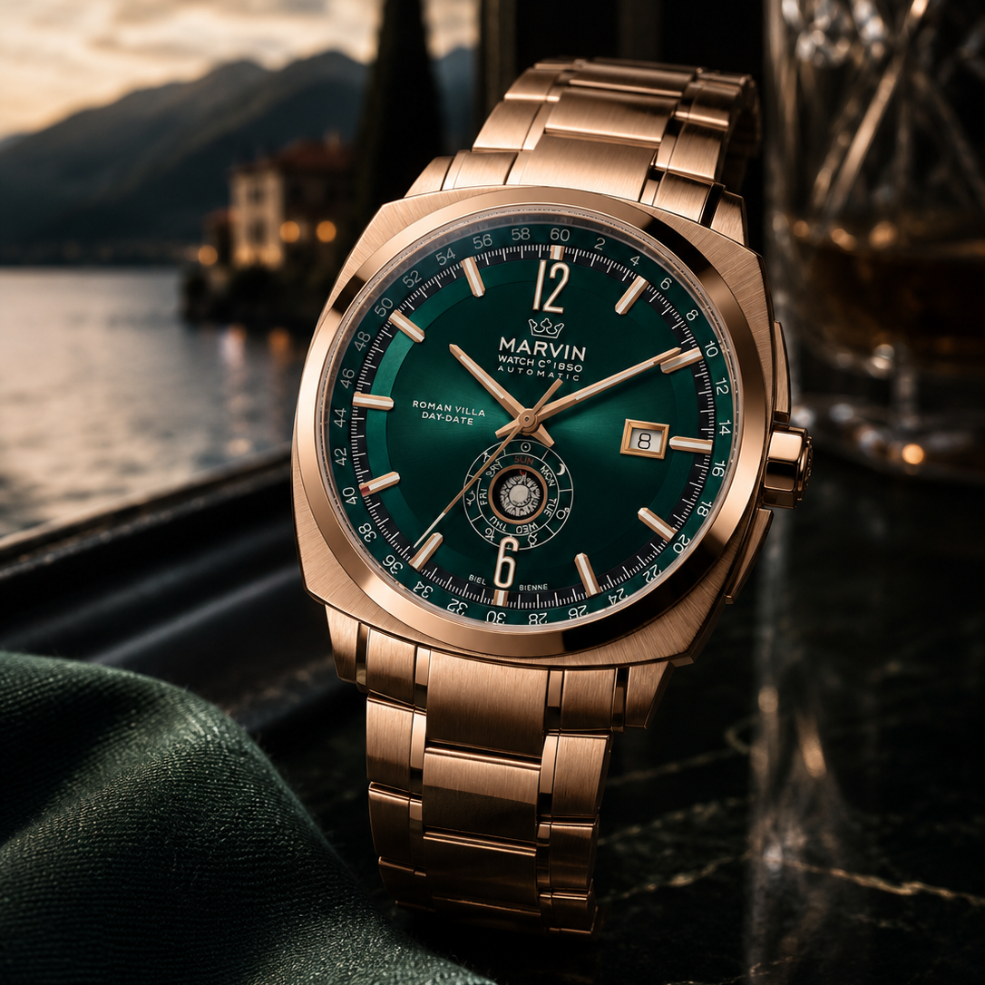 Malton Cushion Mechanical Rose Gold