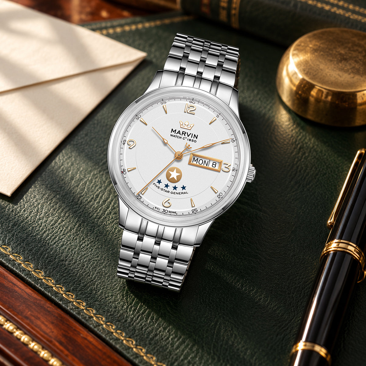 Marvin Five-Star Commander Automatic Day-Date