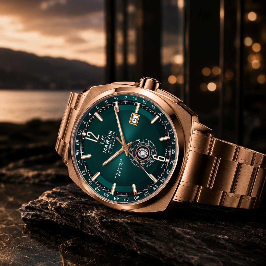 Malton Cushion Mechanical Rose Gold