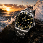 Diver Automatic Black Dial Stainless Steel Watch