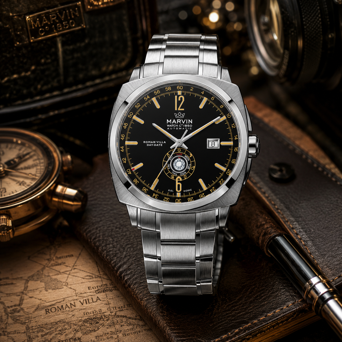 Malton Cushion Day-Date Automatic