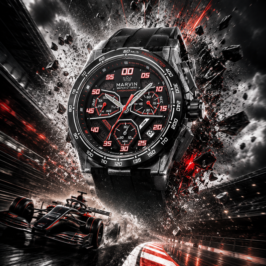 EVO Swiss Quartz Movement Racing Elements