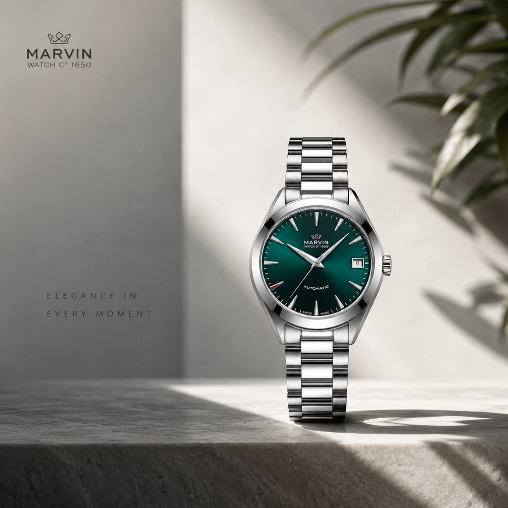 Marvin St. Patrick’s Peace Green Automatic Watch