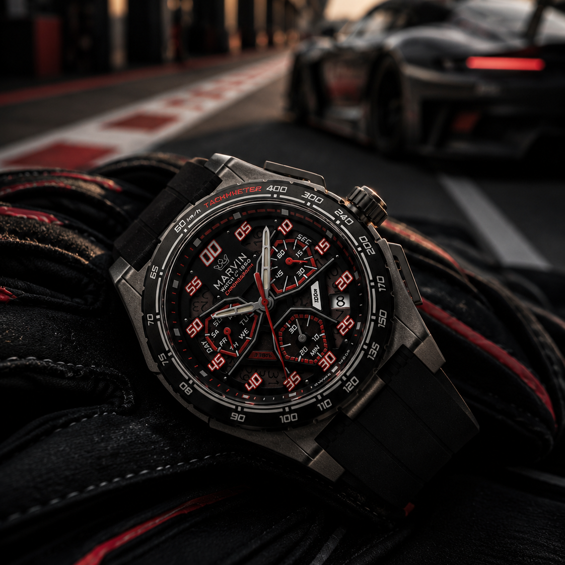 EVO Swiss Quartz Movement Racing Elements