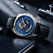 Malton Cushion Mechanical Armor Skeleton Watch