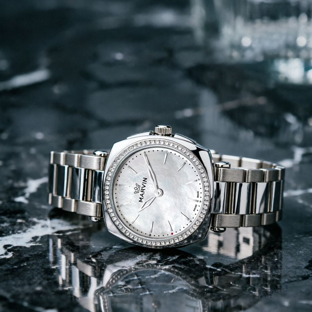 Malton 160 Cushion Mother-of-Pearl Quartz Watch