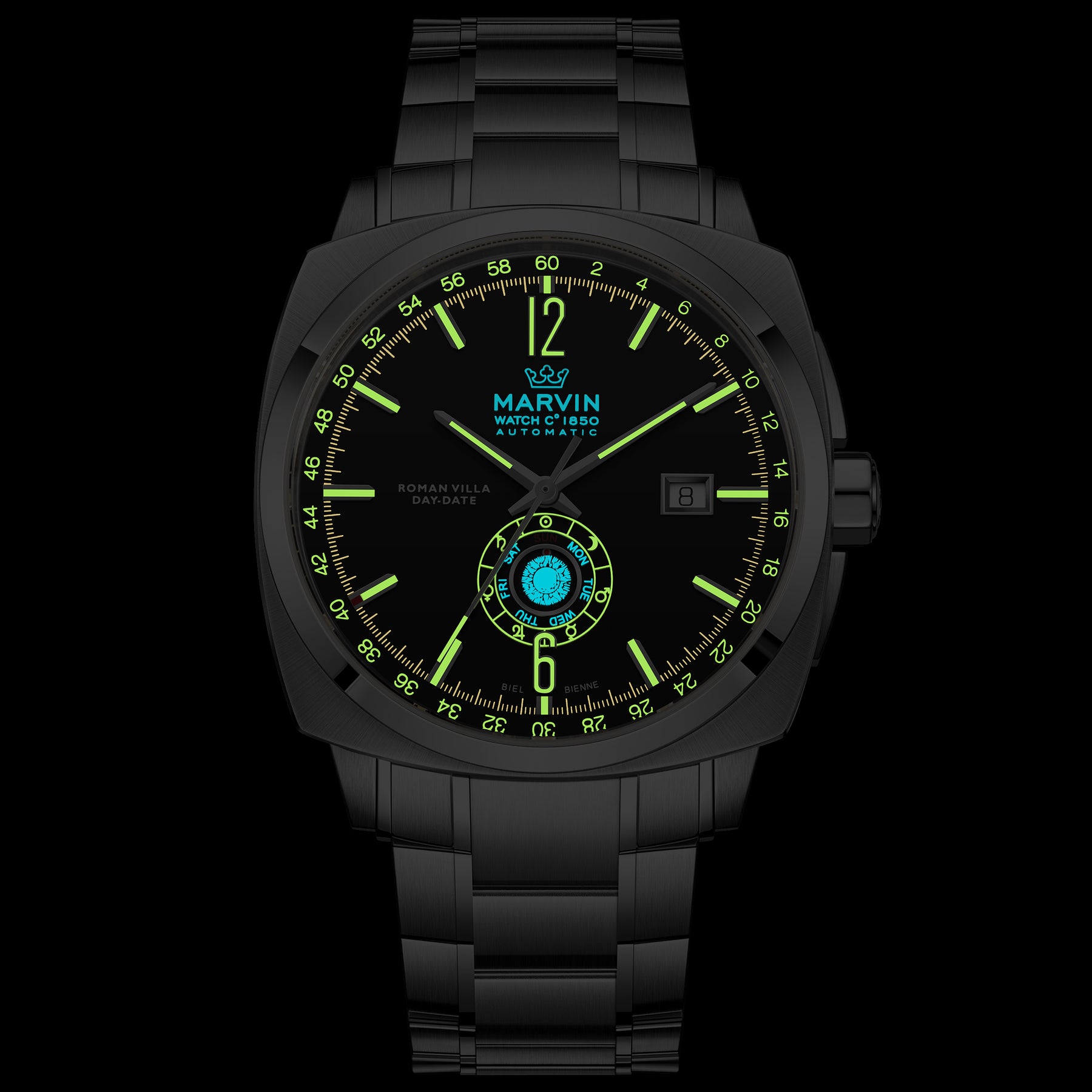 Malton Cushion Day-Date Automatic