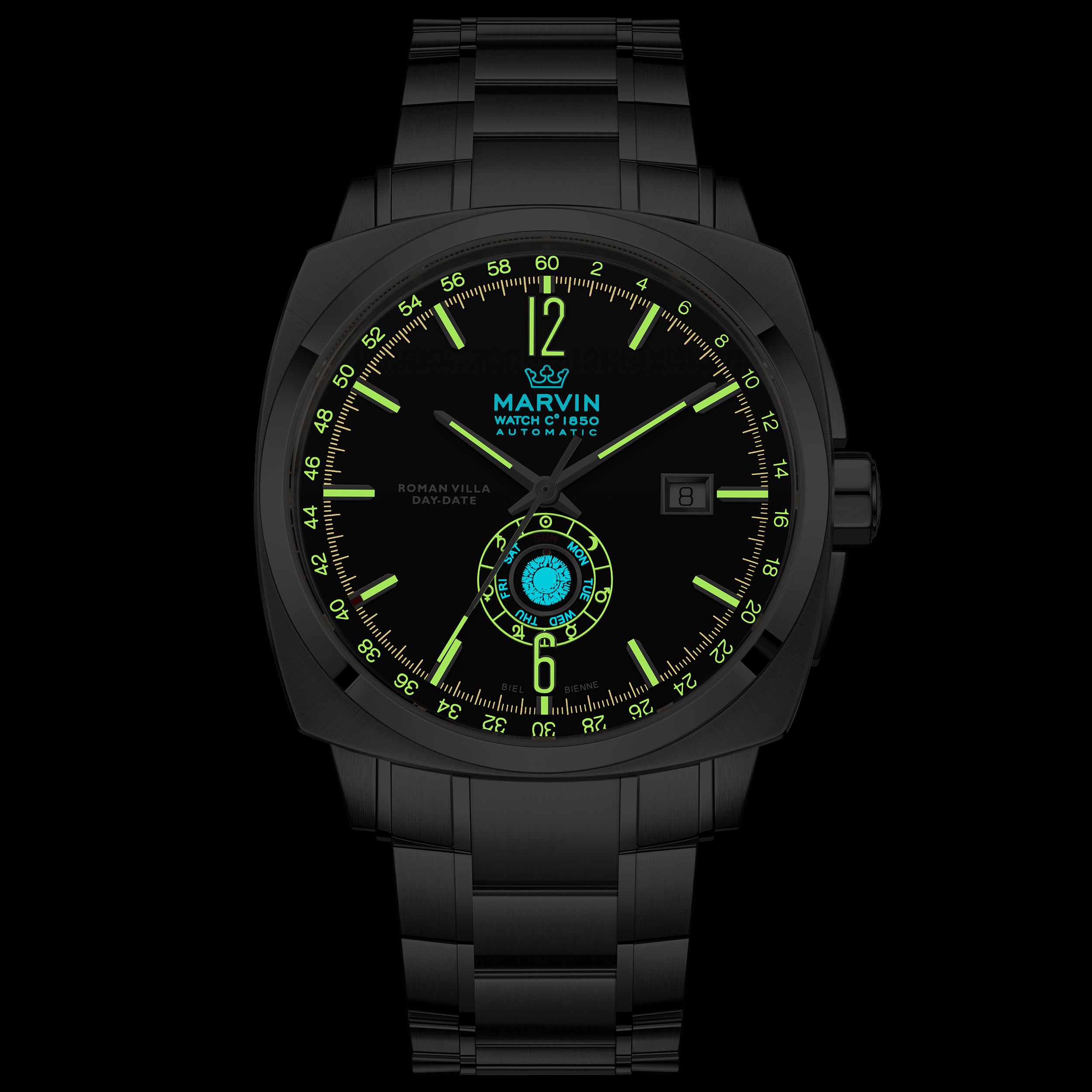 Malton Cushion Day-Date Automatic
